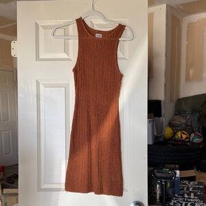 Rhythm Sleeveless Copper Mini Dress